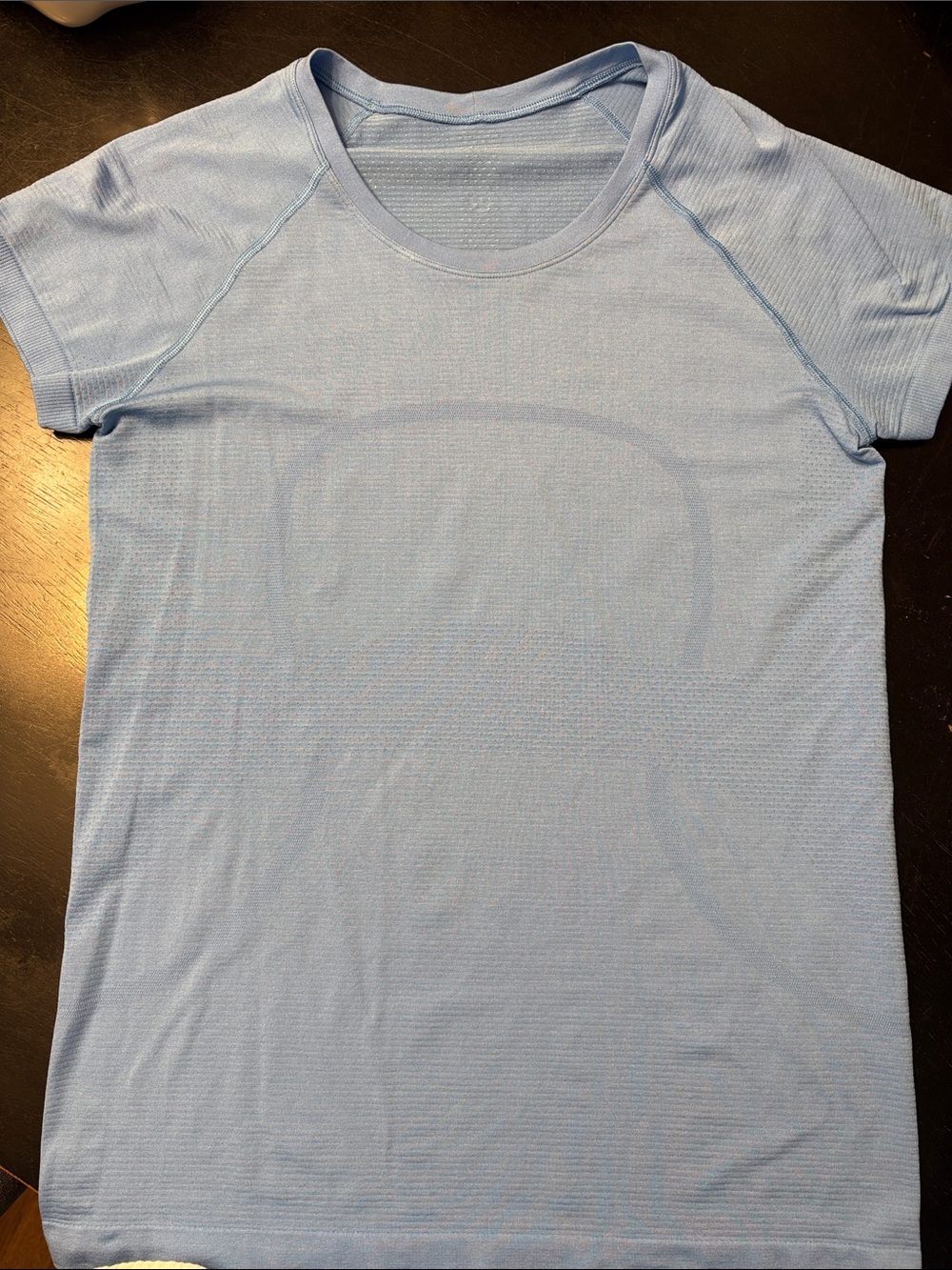 lululemon athletica Light Blue Short Sleeve Crewneck Tee size 14